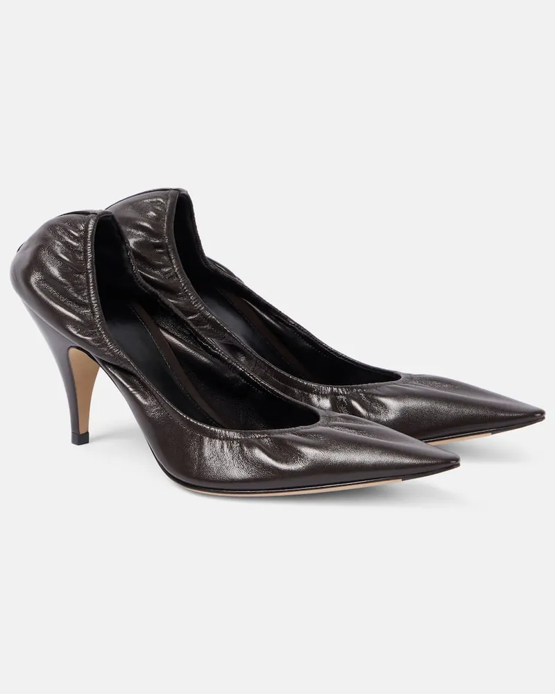 The Row Pumps Uxor aus Leder Braun