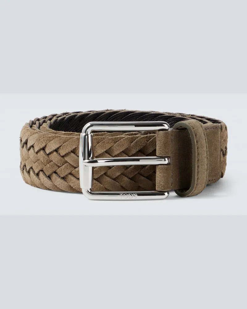 TOD'S Gürtel aus Veloursleder Braun