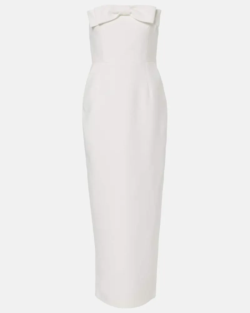 The New Arrivals Ilkyaz Ozel Robe aus Crepe Weiss