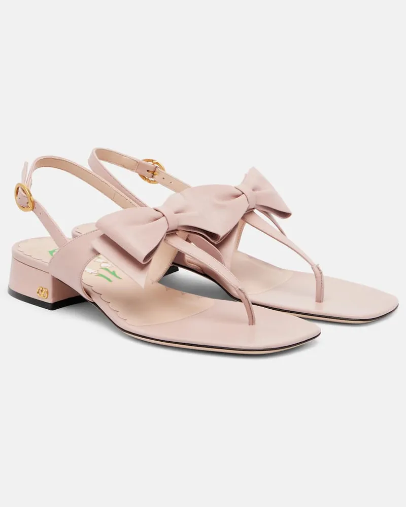 Valentino Garavani Sandalen Bowow 25 aus Leder Rosa