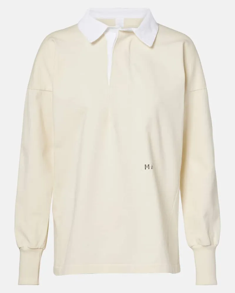 Maison Margiela Polopullover aus Baumwolle Beige