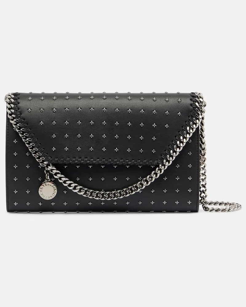 Stella McCartney Verzierte Schultertasche Falabella Schwarz