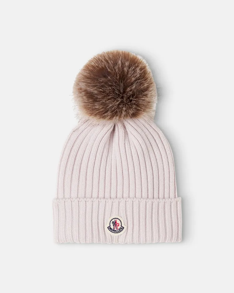 Moncler Mütze aus Wolle Weiß