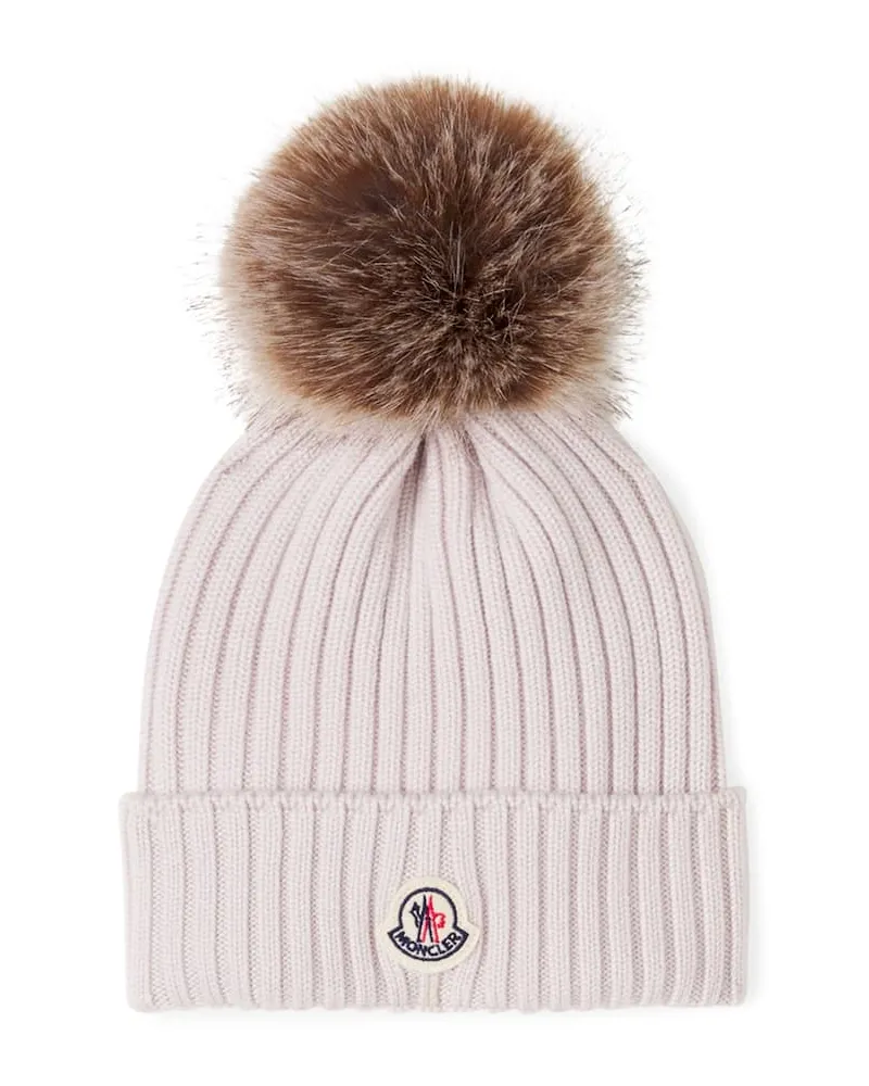 Moncler Mütze aus Wolle Weiß