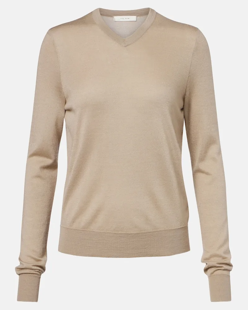 The Row Pullover aus Kaschmir und Seide Beige