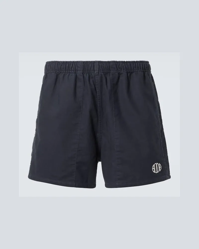 BODE Shorts aus Baumwoll-Twill Schwarz