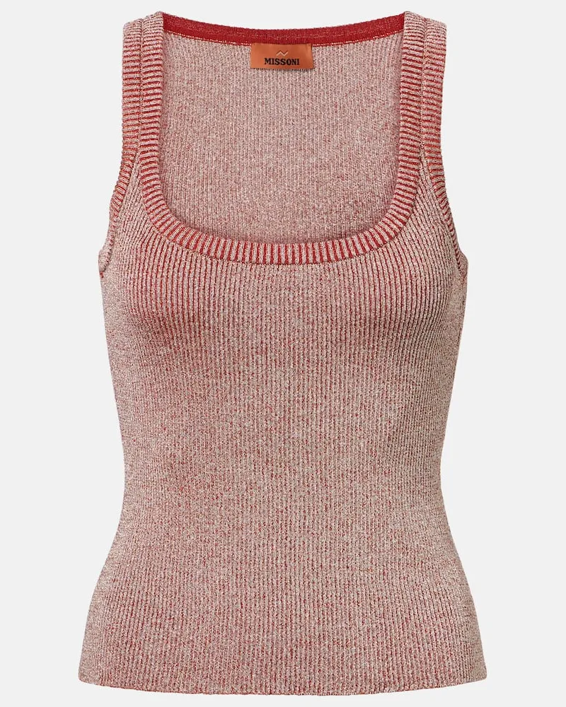 Missoni Top aus Strick Rosa