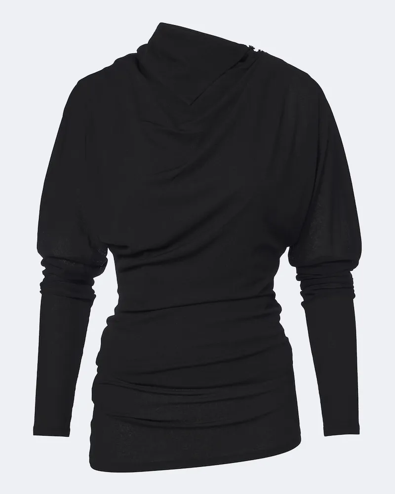 Proenza Schouler Top Golda aus Jersey Schwarz