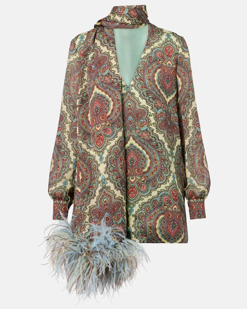 Valentino Garavani Bluse Voyage Imaginaire aus Seiden-Georgette Multicolor