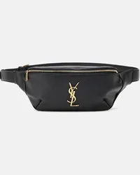 Saint Laurent Guerteltasche Classic Monogram aus Leder Schwarz