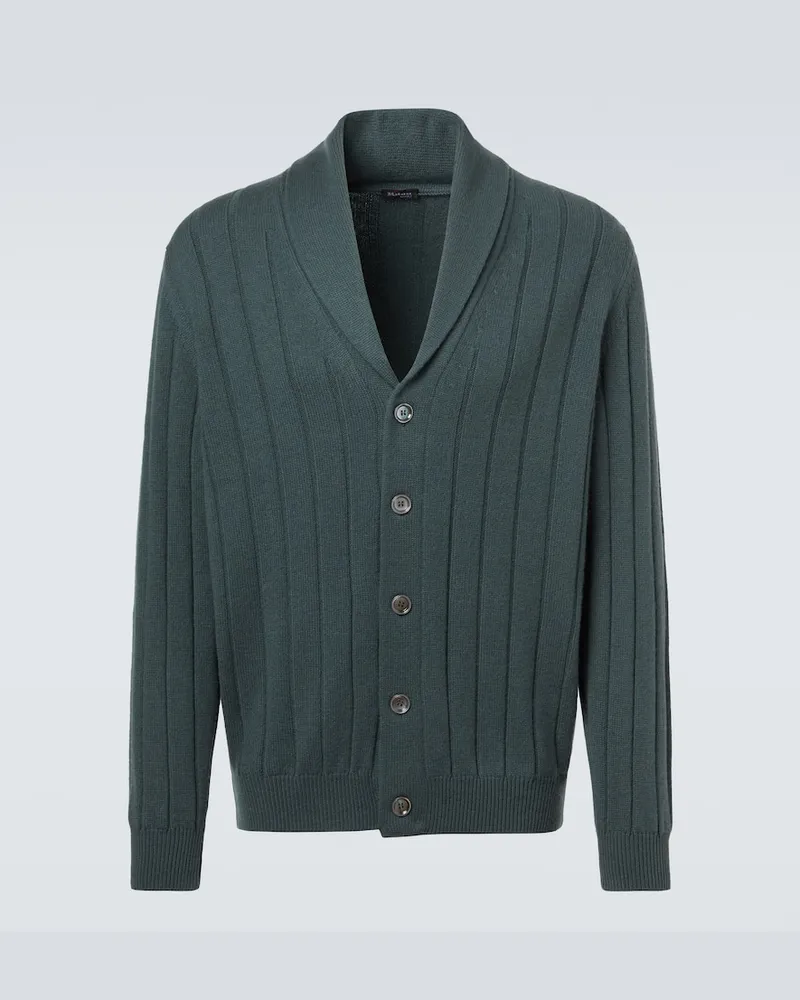 Kiton Cardigan aus Kaschmir Grün