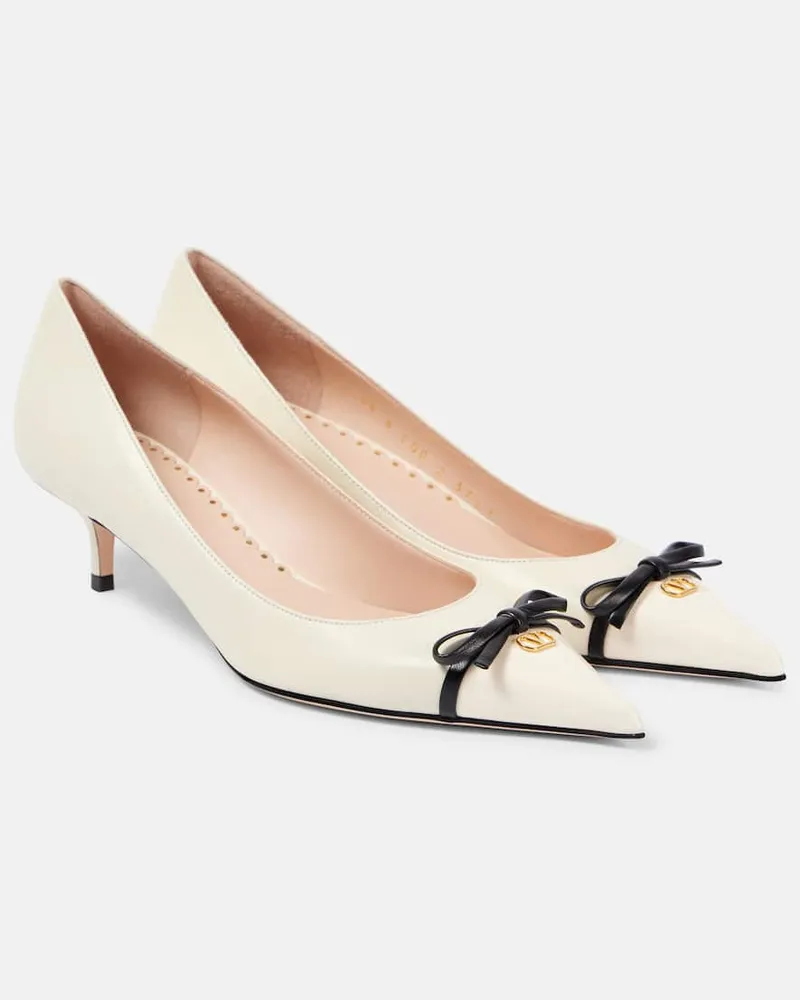 Valentino Garavani Pumps Bepointy 45 aus Leder Weiã
