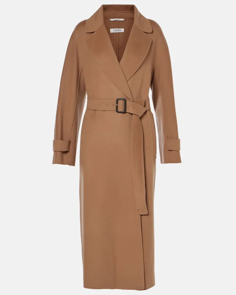 Max Mara Mantel Ebano aus Wolle Braun