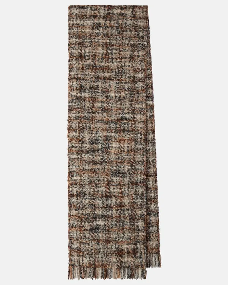 Loro Piana Schal Polip aus Bouclé Nude
