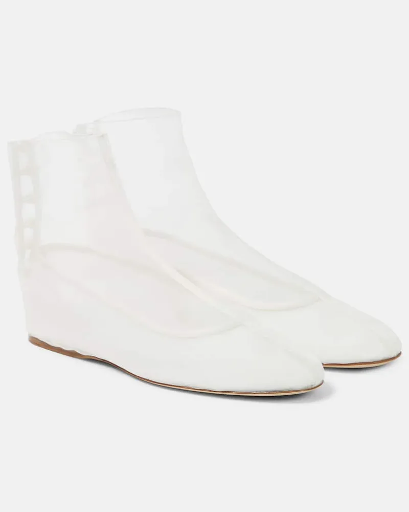The Row Ballerinas Nymph aus Organza Weiß