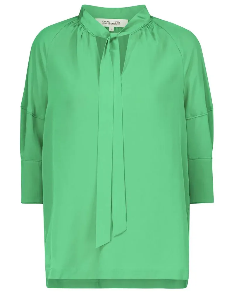 Diane von Furstenberg Top Lynn aus Seide Grün