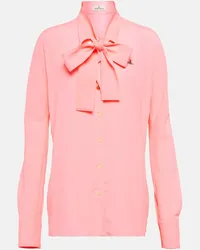 Vivienne Westwood Schluppenbluse aus Crepe Pink