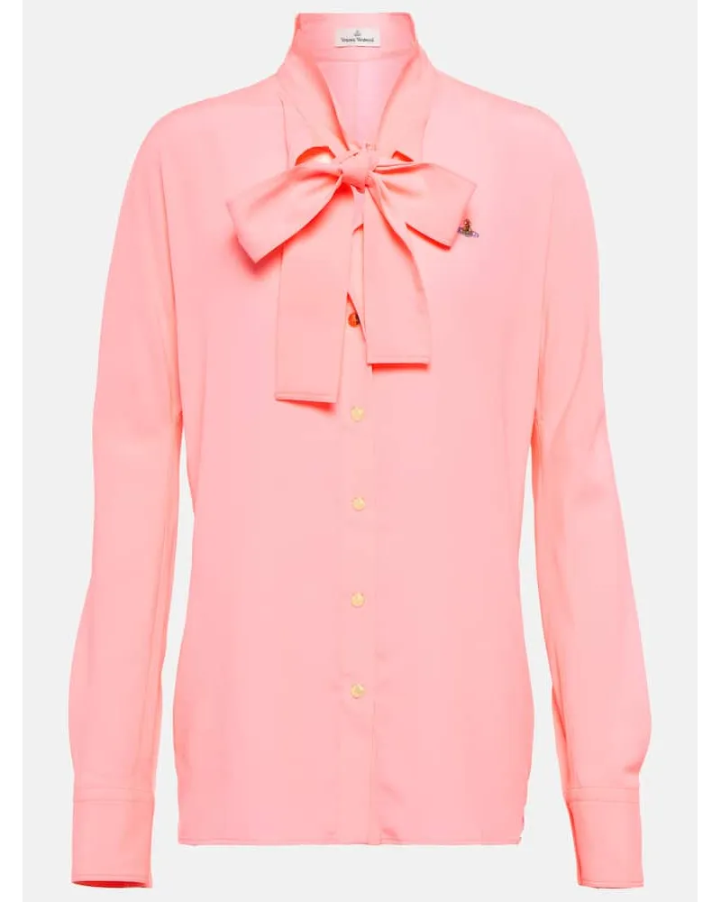 Vivienne Westwood Schluppenbluse aus Crepe Pink