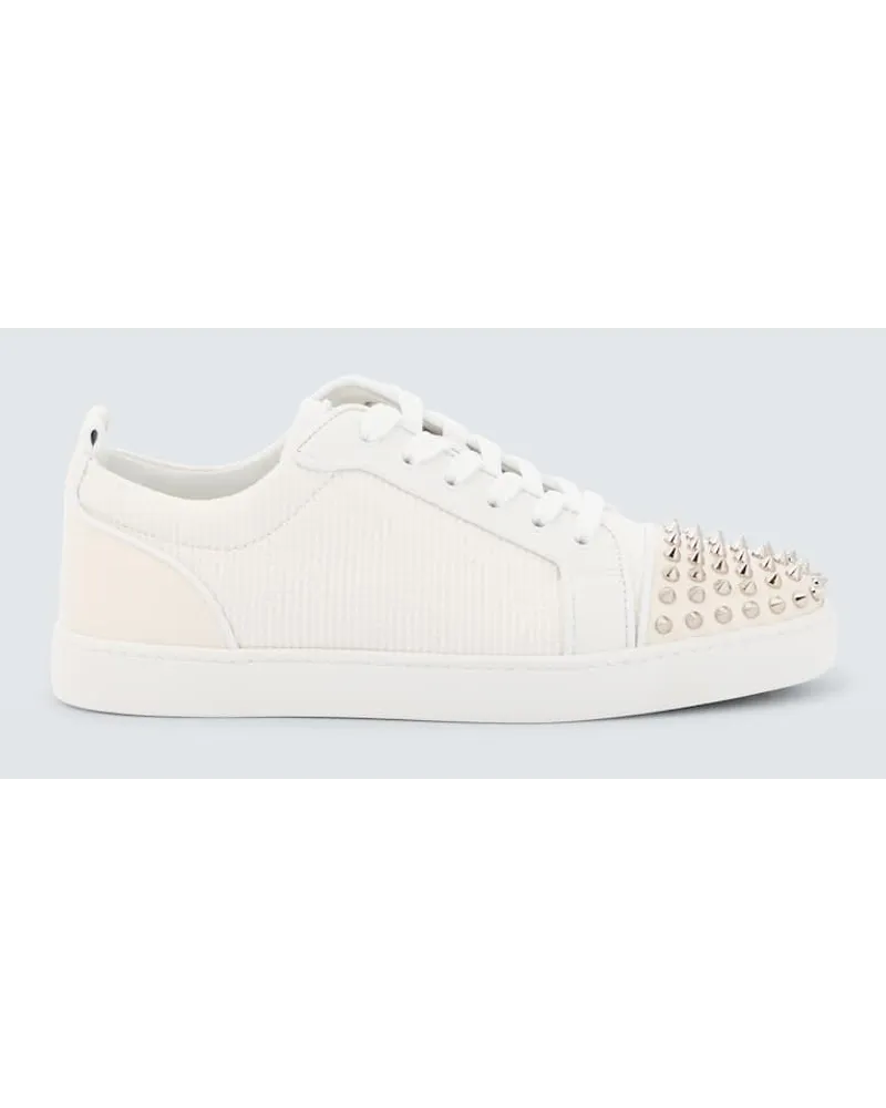 Christian Louboutin Sneakers Louis Junior Spikes Weiss