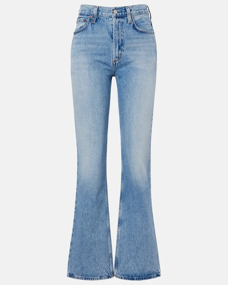 AGOLDE Flared Jeans Leena Blau