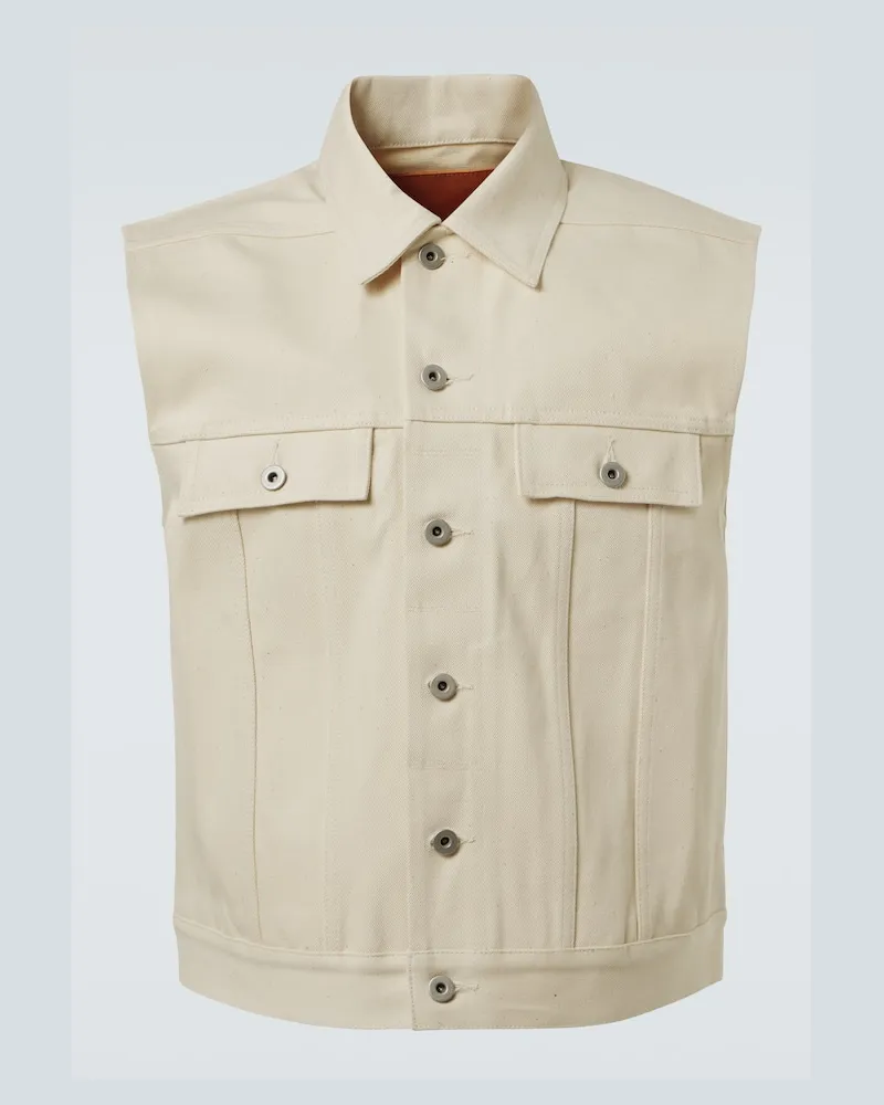 Rick Owens DRKSHDW Weste aus Denim Neutral