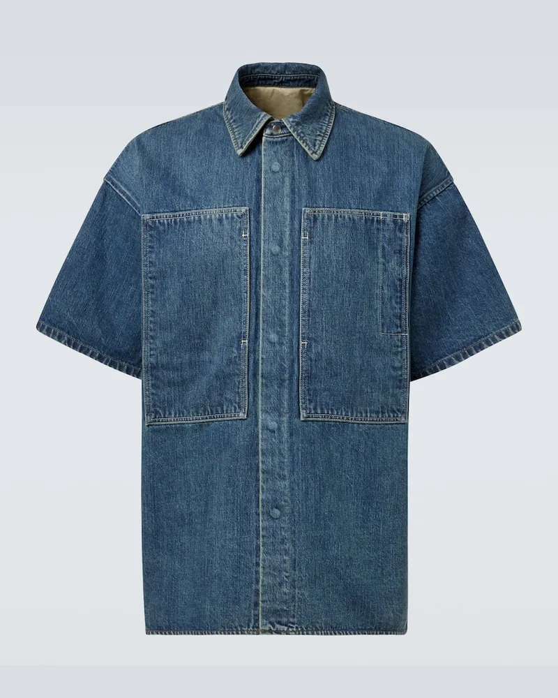 Jil Sander Hemd aus Denim Blau