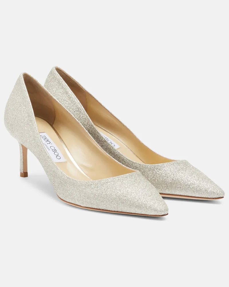 Jimmy Choo Pumps Romy mit Glitter Gold