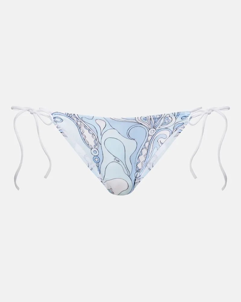 Emilio Pucci Bikini-Höschen Orchidee Blau