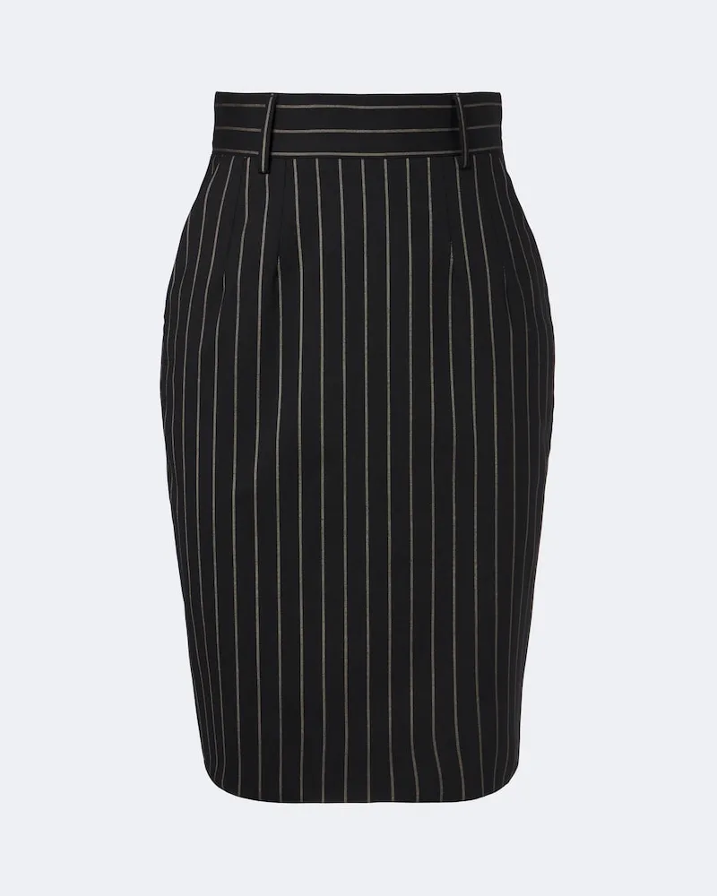 Dolce & Gabbana Bleistiftrock aus Wolle Schwarz
