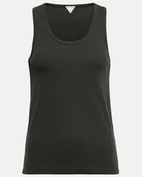 Bottega Veneta Tanktop aus einem Baumwollgemisch Gruen