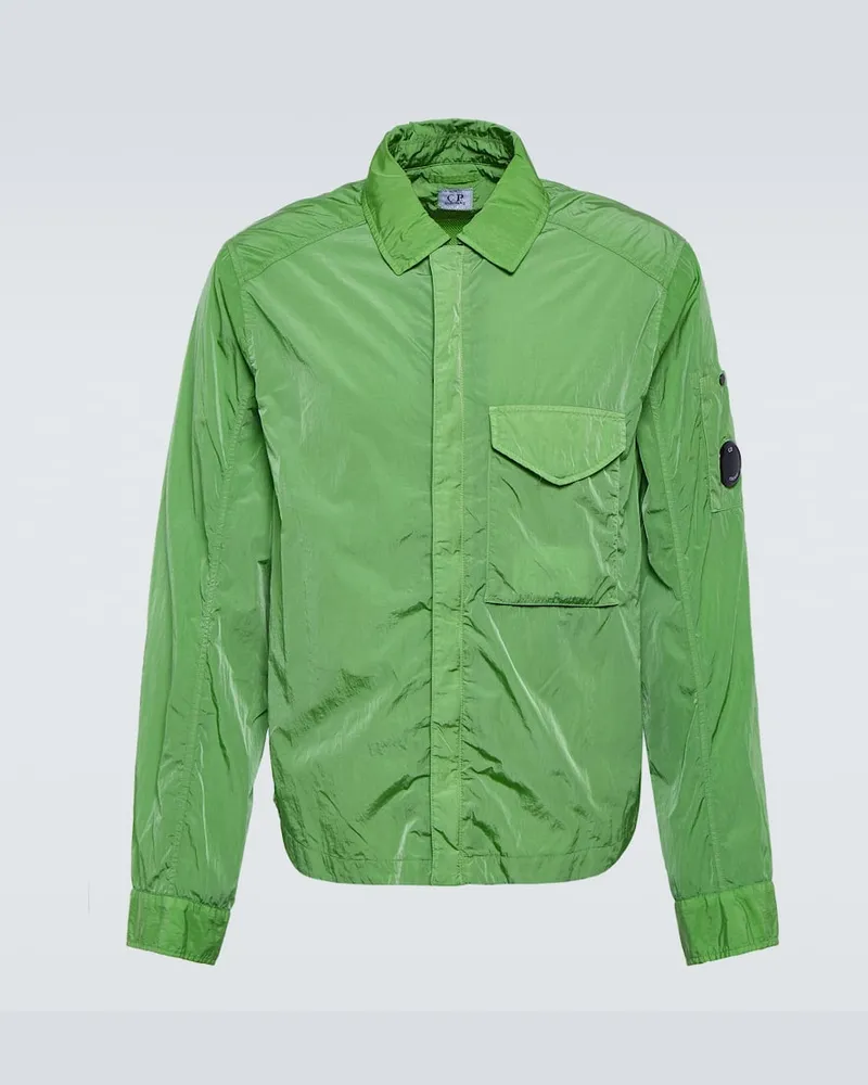 C.P. Company Hemdjacke Lens aus Chrome-R Grün