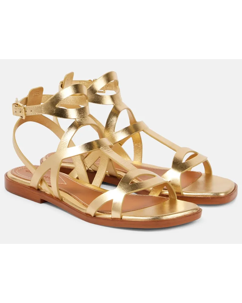 Zimmermann Sandalen  Bay aus Metallic-Leder Gold