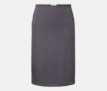 Low-Rise-Bleistiftrock GG aus Seide