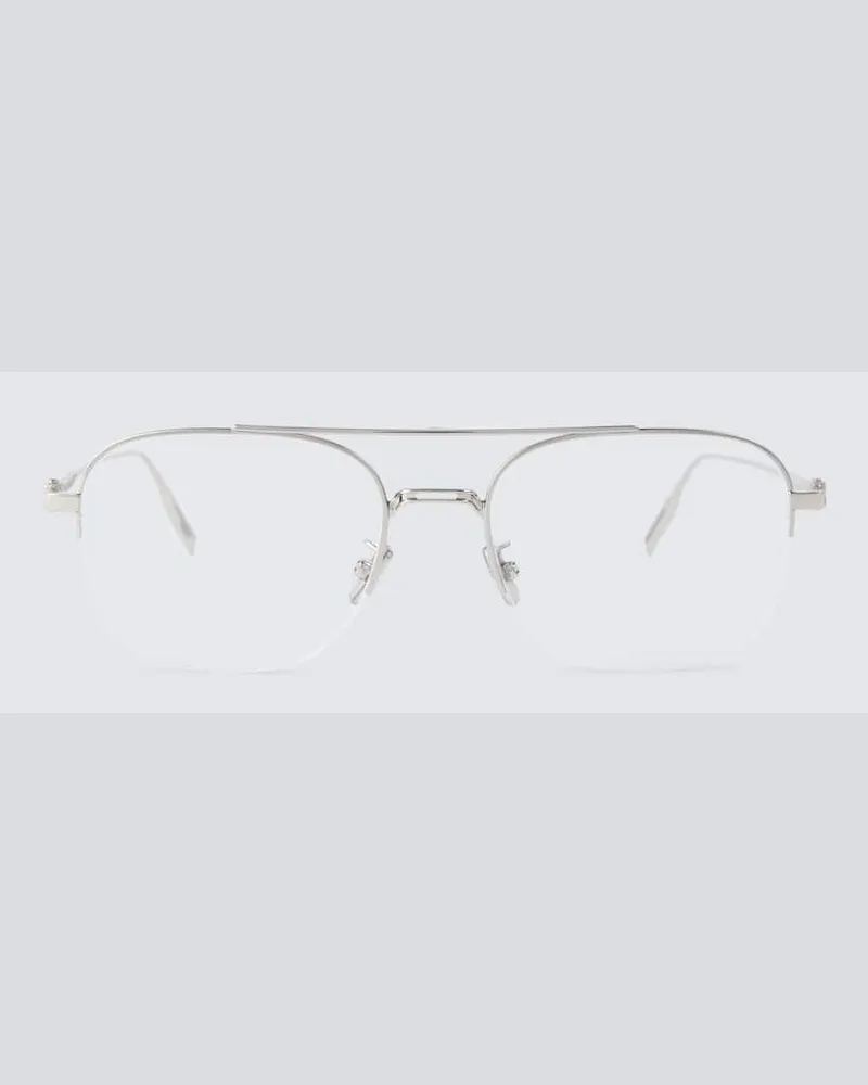 Dior Aviator-Brille NeoDiorO S5U Silber