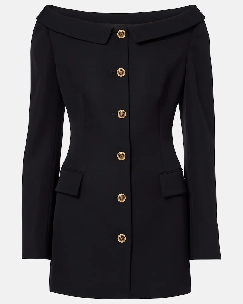 Versace Jacke Medusa aus Schurwolle Schwarz