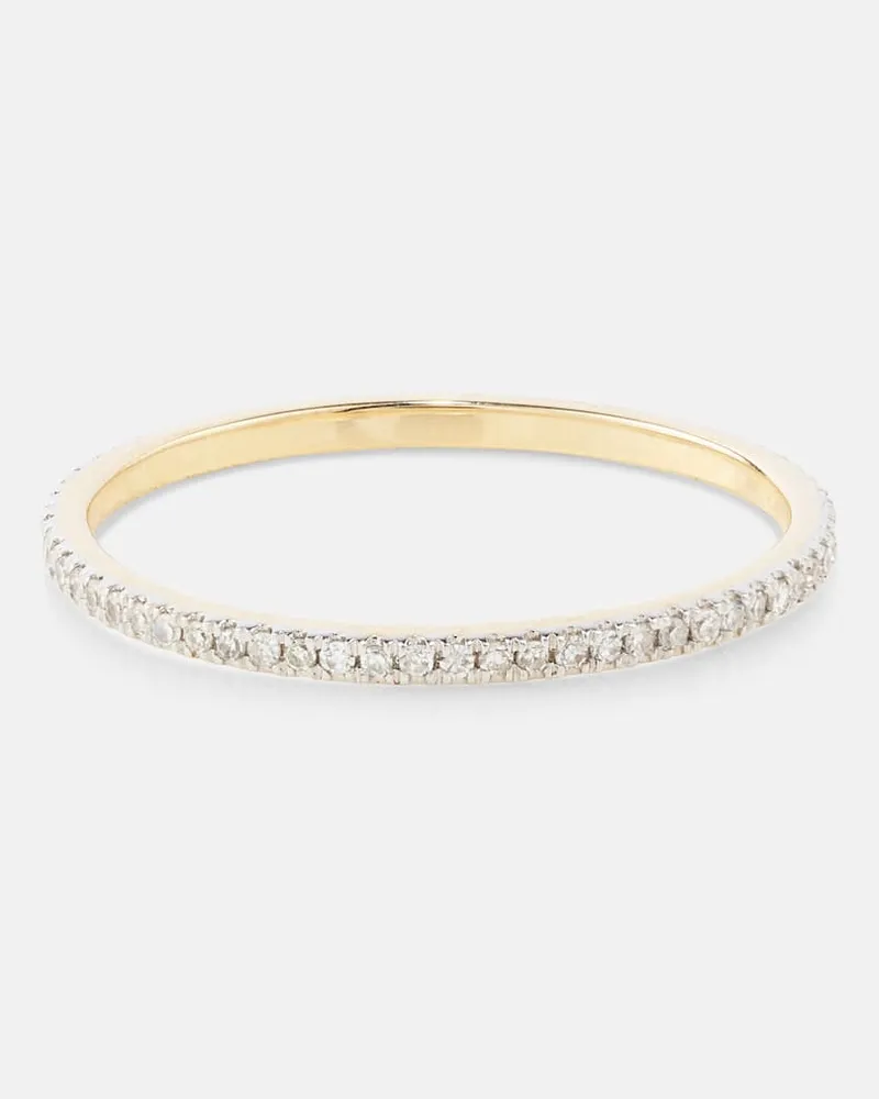 Stone & Strand Ring aus 10kt Gelbgold mit Diamanten Gold