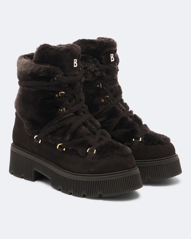 Bogner Schnürstiefel Turin mit Shearling Braun