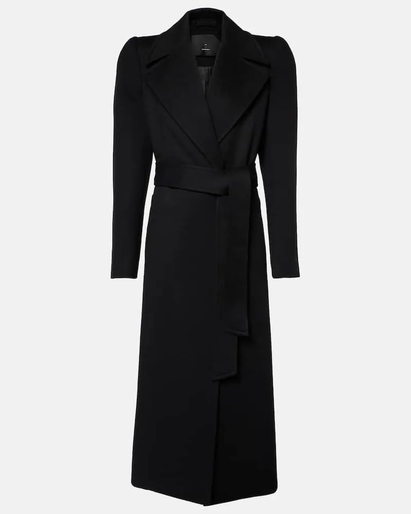 WARDROBE.NYC Mantel RHW aus Wolle Schwarz