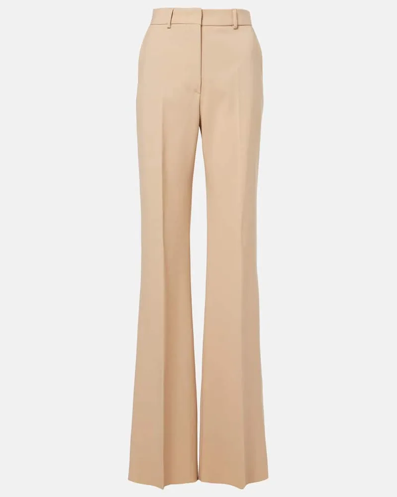 SPORTMAX Schlaghose Oxalis aus Schurwolle Beige