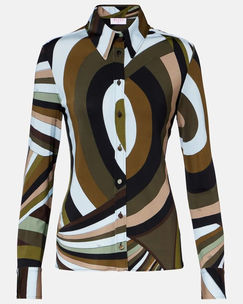 Emilio Pucci Hemd Marmo Multicolor
