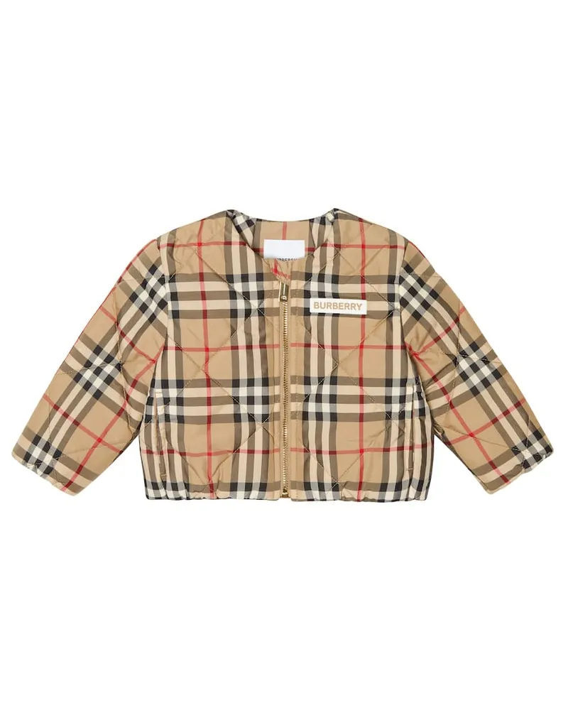 Burberry Baby Steppjacke Vintage Check Beige