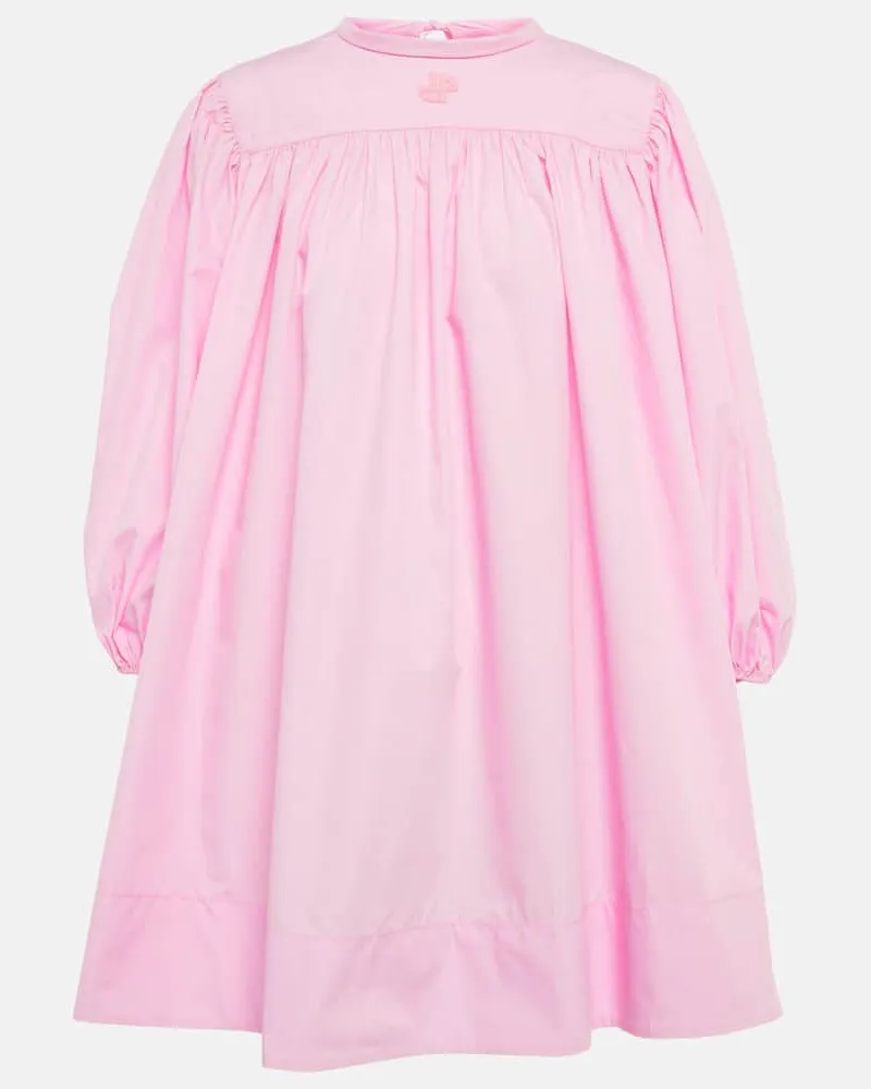 Patou Minikleid aus Baumwollpopeline Rosa