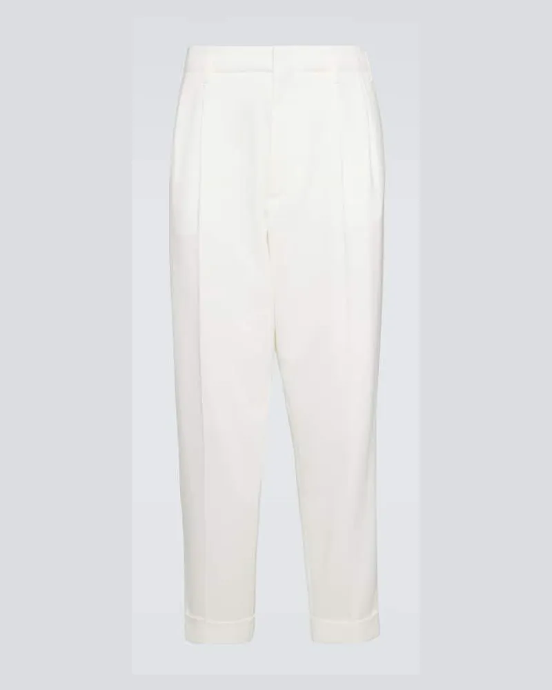 Brunello Cucinelli Chinohose aus Baumwolle Weiß