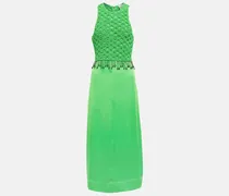 Verziertes Midikleid aus Satin