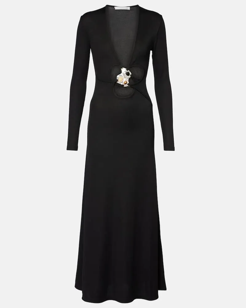Christopher Esber Maxikleid Trio Stone Schwarz