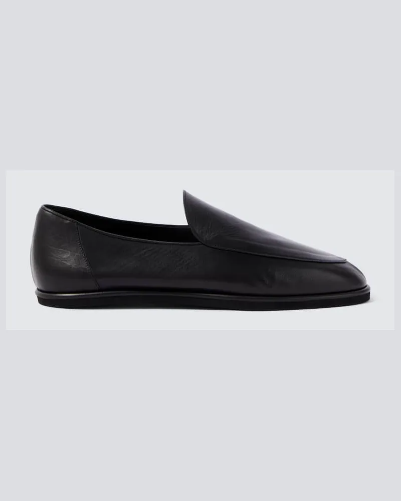 AURALEE Loafers aus Leder Schwarz