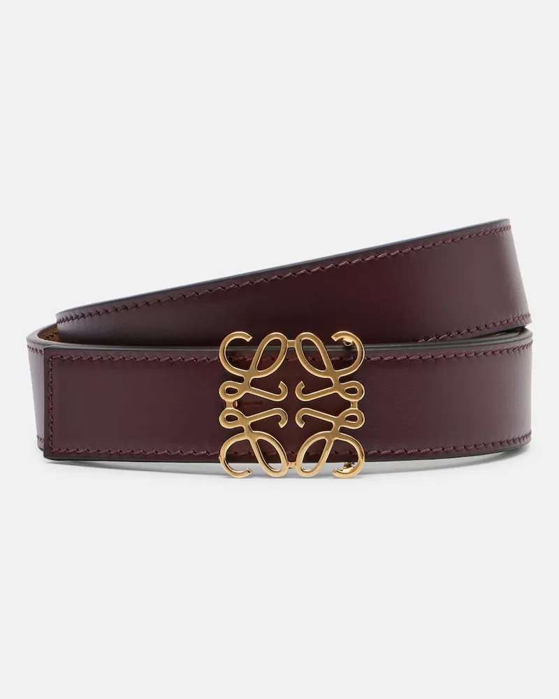 Loewe Gürtel Anagram aus Leder Braun