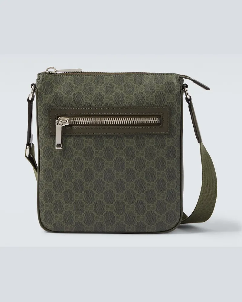 Gucci Crossbody Bag GG aus Leder Grün