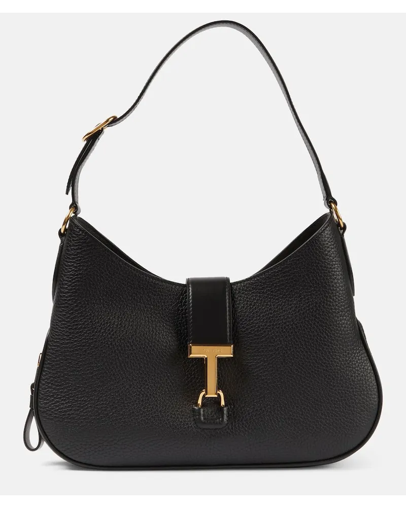 Tom Ford Tote Monarch Medium aus Leder Schwarz