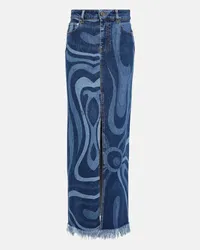 Emilio Pucci Jeansrock Blau